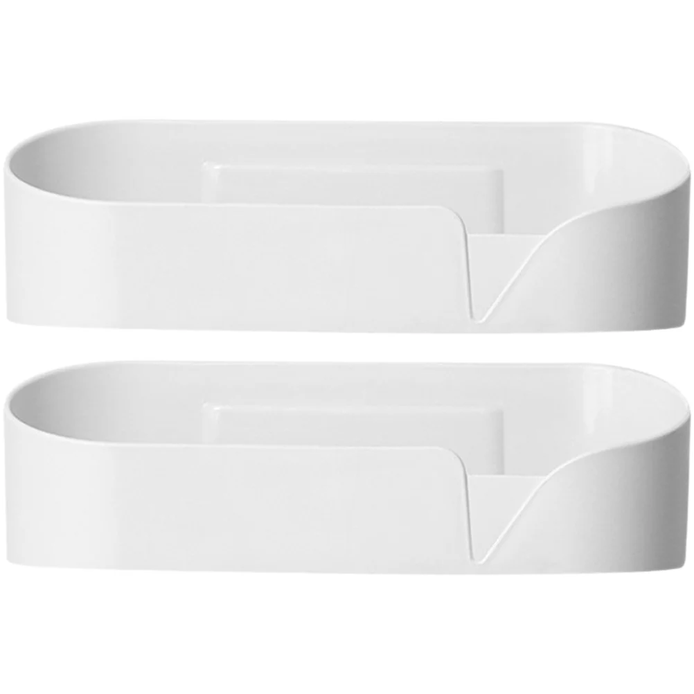 

2pcs Wall Mounted Storage Rack Drilling Shelf Drain Wall Organizer