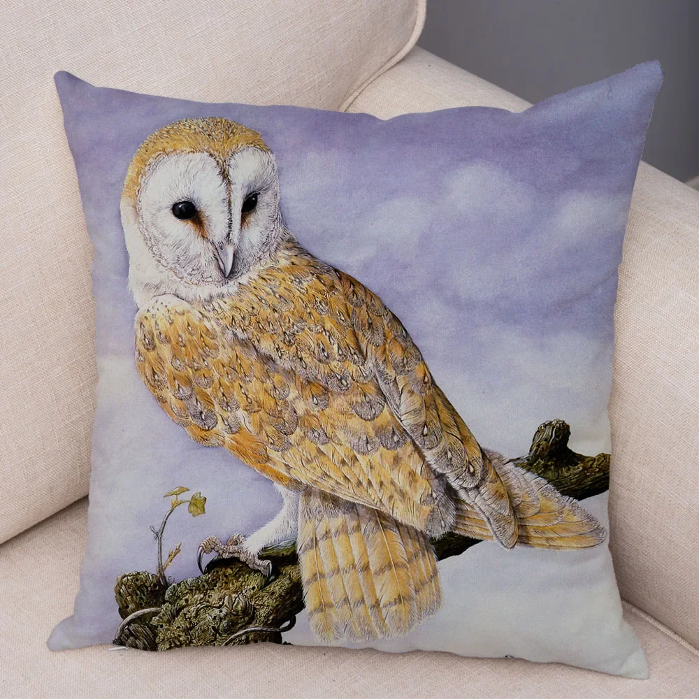 

Наволочка мультфильм лиса, птица, белка 40x40/45x45/50x50 см