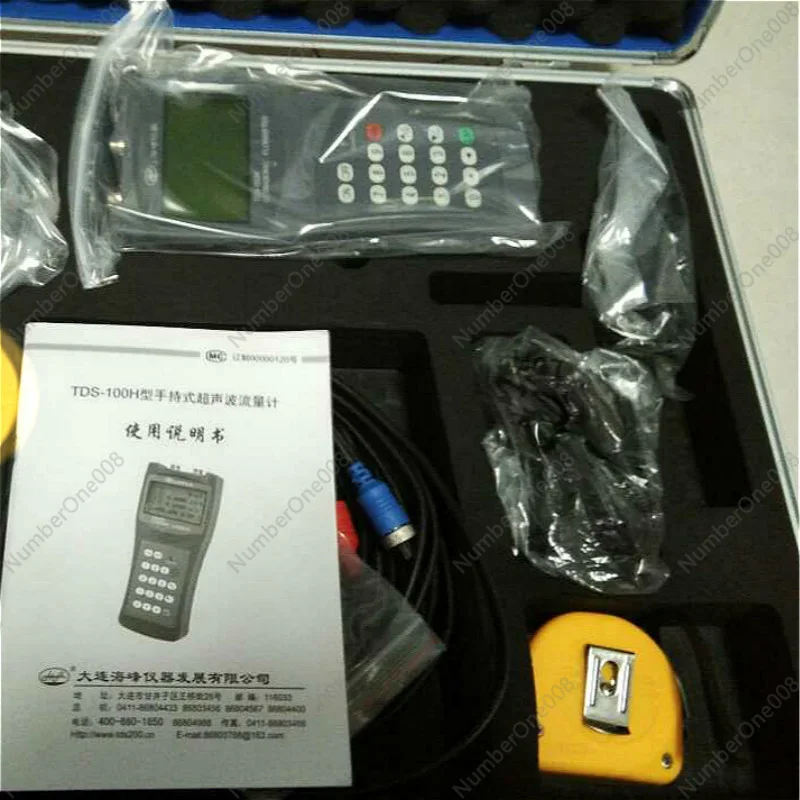 TDS-100H Портативный ручной ультразвуковой расходомер с датчиком зажима M2 (DN50-700 мм)