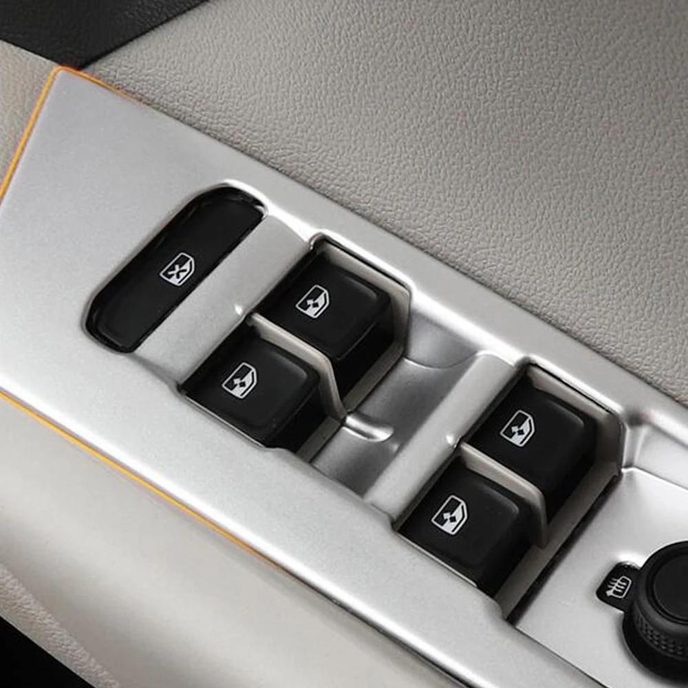

Панель переключателя окон автомобиля, подходит для Volkswagen VW T-cross Tcross 2019 2020 2021, регулируемая крышка, отделка, наклейки, полоски, украшение, аксе...