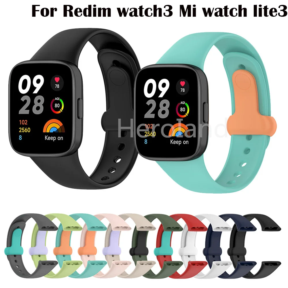 Силиконовый ремешок для часов Redmi Watch 3 Смарт-часы браслет Mi Lite аксессуары | Отзывы и видеообзор -1005005327840694