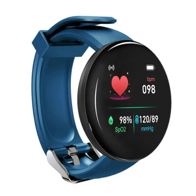 

2022 New D18S Colorful Touch Screen 3D Sport Watch Pedometer Smart Watch Fitness Heart Rate Monitor Women Clock Smartwatch