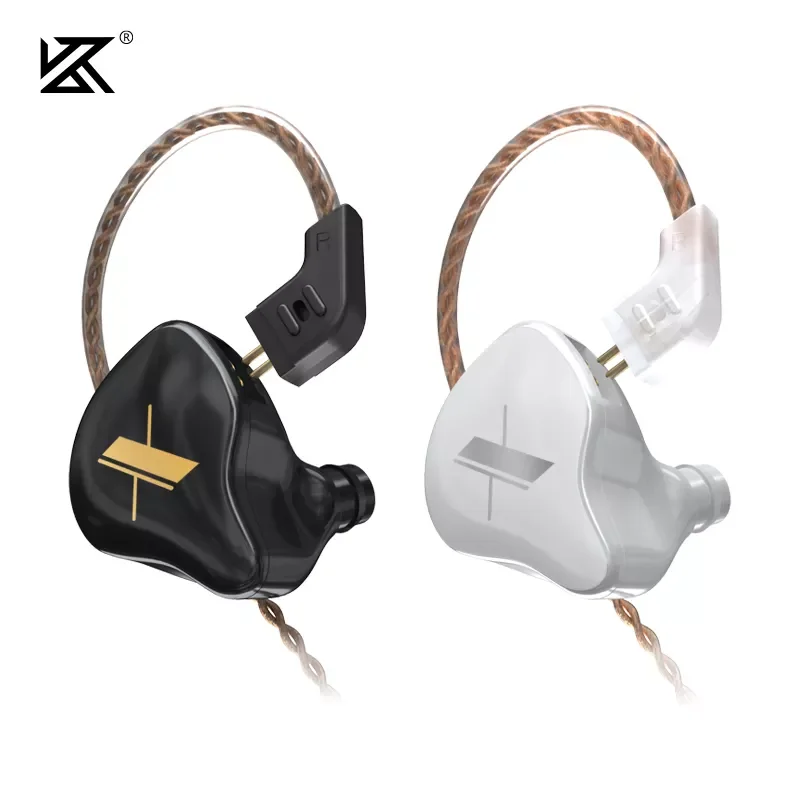 

2023New KZ EDX Crystal Color 1DD HIFI Bass Earbuds In Ear Monitor Headphones Sport Noise Cancelling Headset