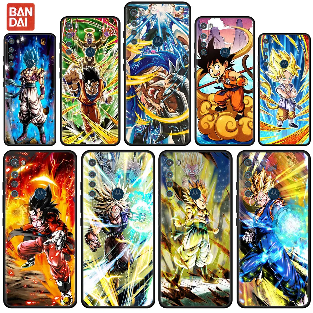 

Dragon Ball Son Goten Case For Motorola G30 G9 G8 Play G60 G20 Edge 20 G50 One Fusion Plus G9Power Black Soft Phone Capas