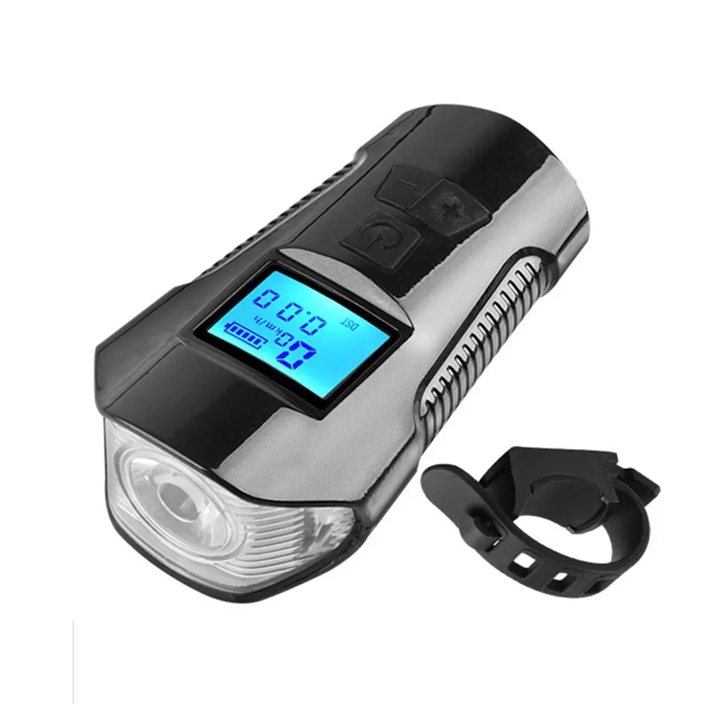 

Яркий светодиодный велосипедный фонарь, задний и Передний фонарь, зарядка через USB, велосипедный одометр, дисплей с аккумулятором и светиль...