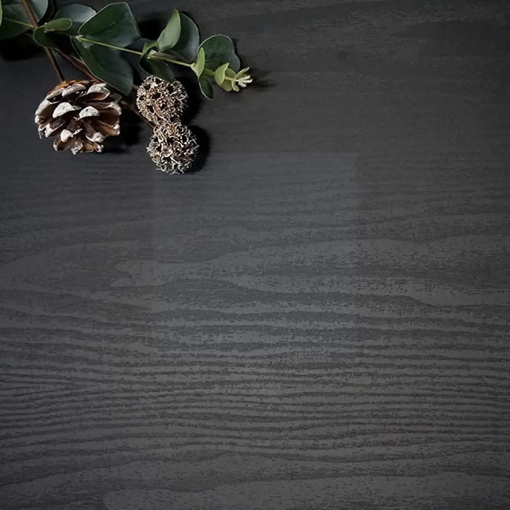 

Black wood grain thickening wallpaper boeing film furniture self-adhesive stickers wallpaper vinyl kitchen kitchen cabinet Z3V9