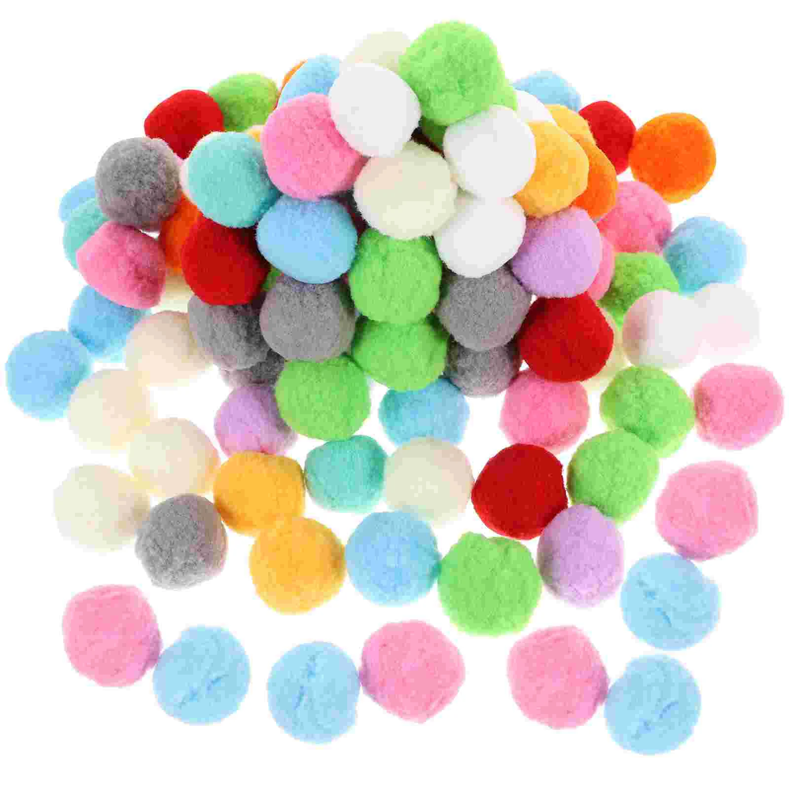 

100pcs DIY Clothes Prop Pom Poms Pompoms For Crafts Sewing Costume Materials Large Pom Poms For Crafts for DIY