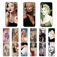 babaite marylin monroe phone case for huawei y 6 9 7 5 8s prime 2019 2018 enjoy 7 plus