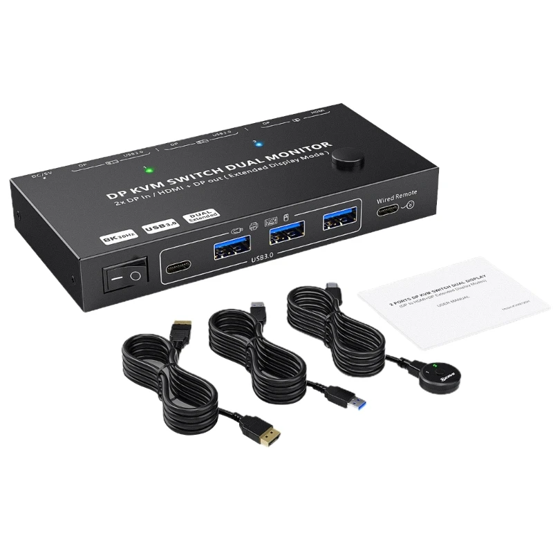 

Рабочие процессы KVM-переключателя с портом высокого разрешения и одним входом для мониторов