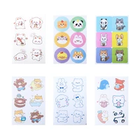 6bags cartoon patterned stickers fresh scented stickers aromatic stickers mask fragrance decals for office outdoor school travel