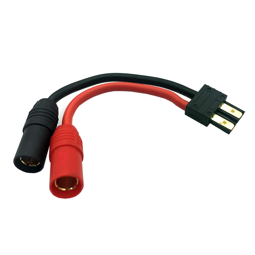 1 шт. EC5 TRX штекер/гнездо к AS150/XT150 Штекерный адаптер 12AWG кремниевый провод постоянного тока сбалансированный зарядный Конверсионный кабель соединитель