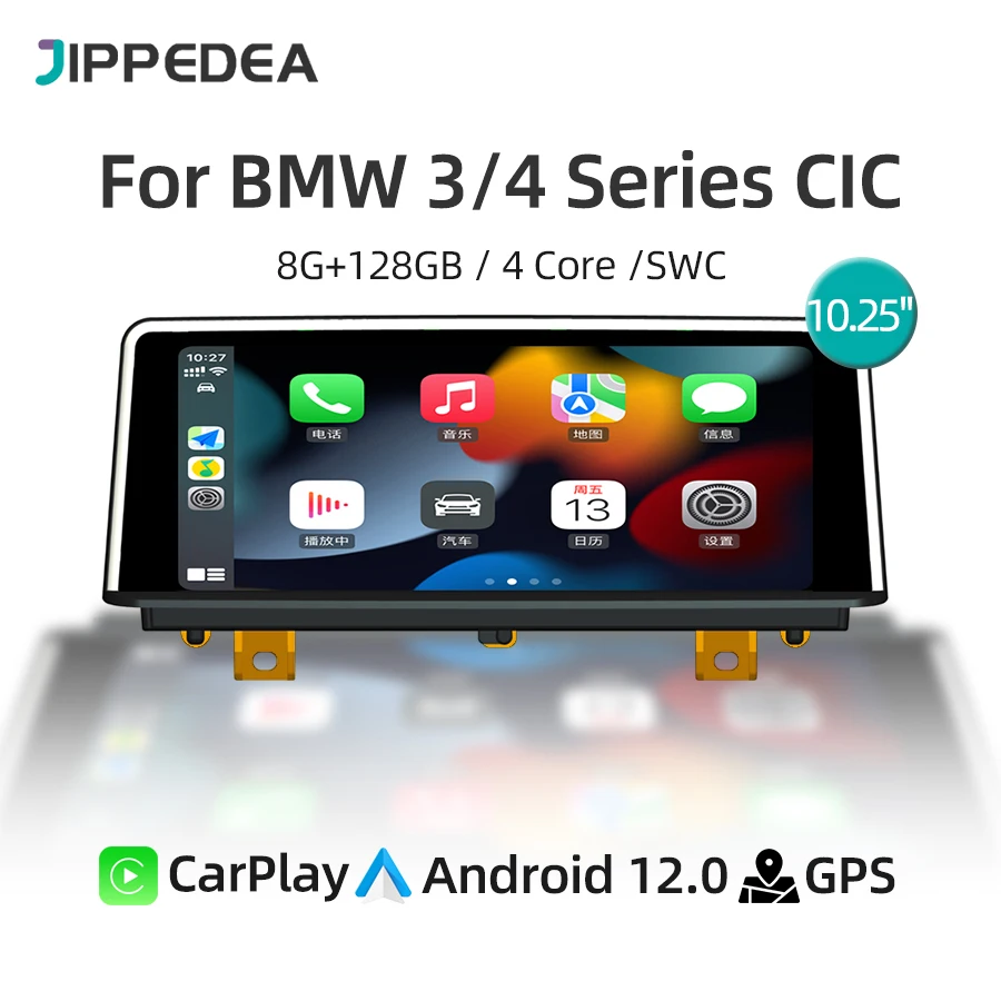 

Автомобильный радиоприемник Android 12,0 CarPlay мультимедийный плеер для BMW 3/4 серии F30/F31/F34/F32/F33/F36 CIC GPS-навигация 4G WiFi 1920*720