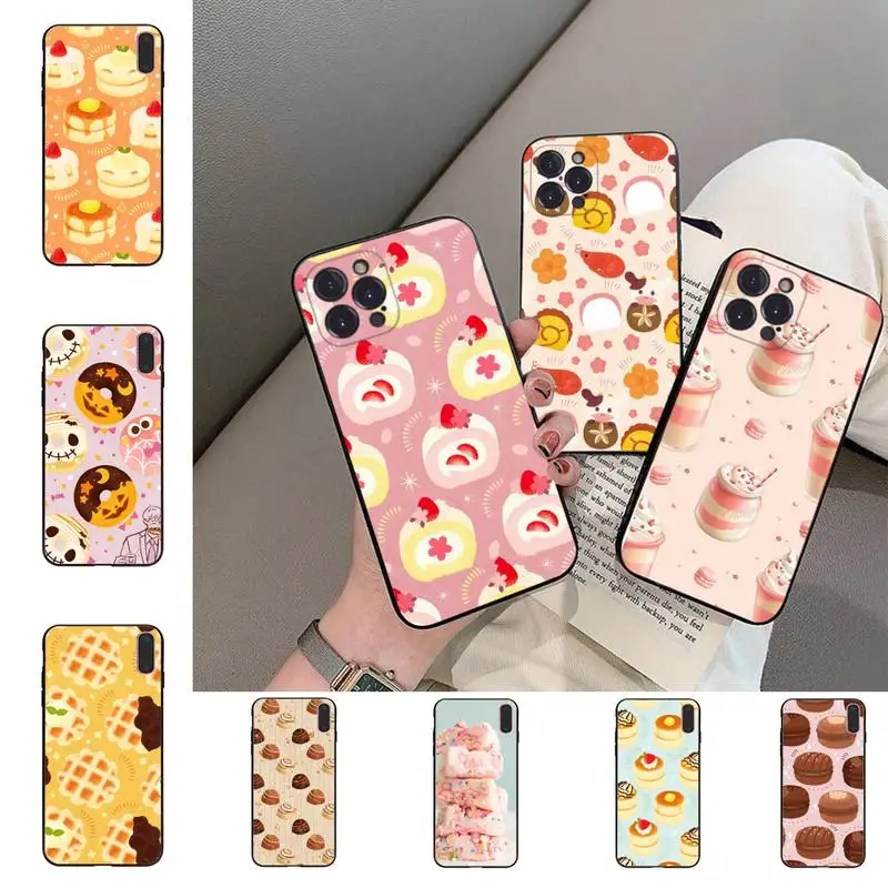 

Dessert food Phone Case For iPhone 14 13 12 Mini 11 Pro XS Max X XR SE 6 7 8 Plus Soft Silicone Cover