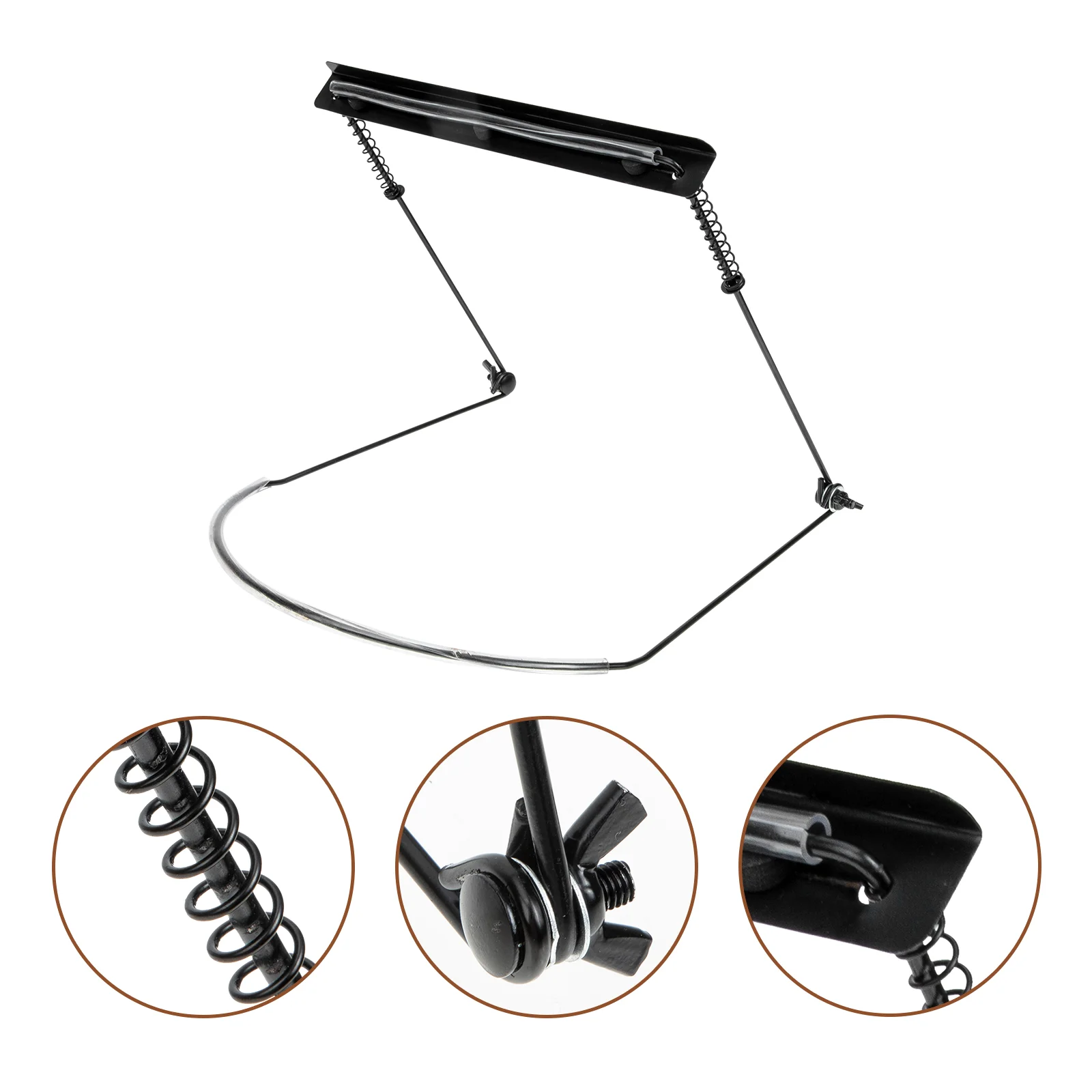 

Durable Harmonica Stand 10 Holes Holder Adjustable Holders Neck Zinc Alloy Metal Harp Rack