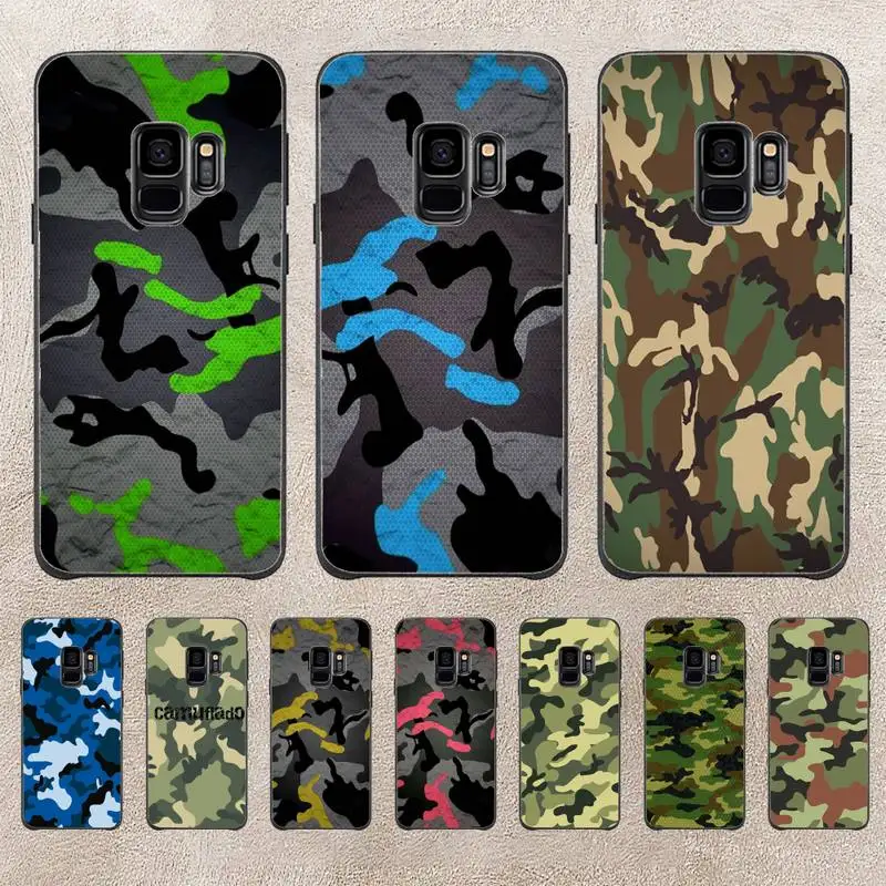 

Army Green Camouflage Phone Case For Samsung Galaxy A51 A50 A71 A21s A71 A41 A70 A30 A22 A02s A53 A72 A73 5G Cover