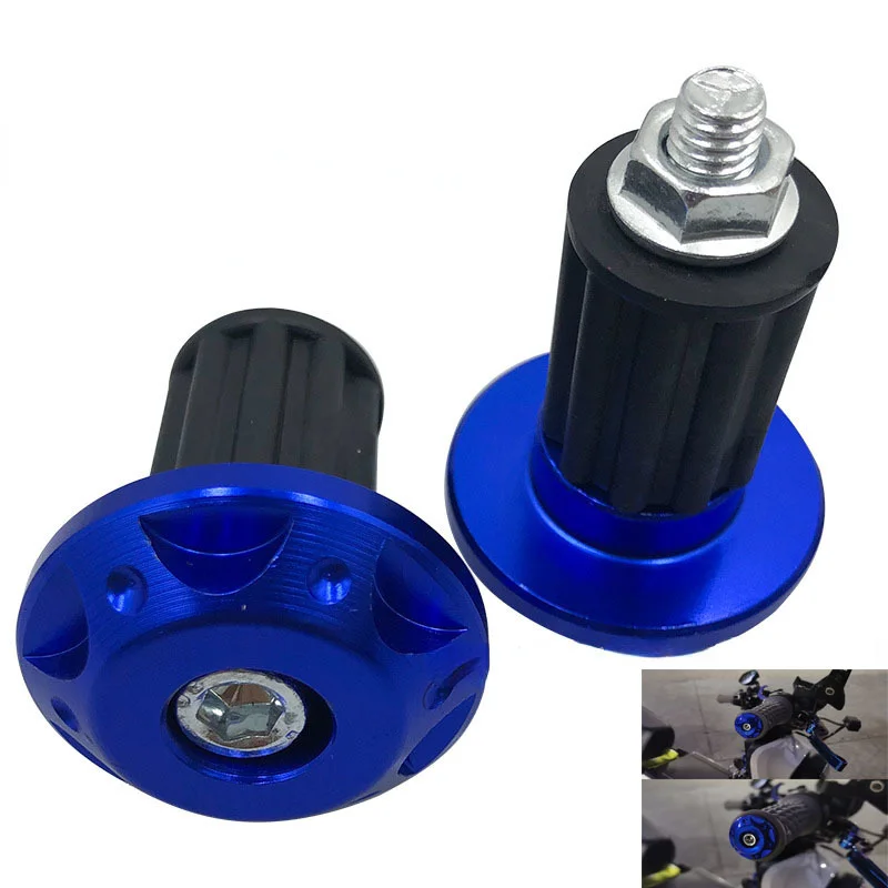 

2PCS Motorcycle Handle Bar Ends Plug Grips Handlebar Plug Caps Slider Motor Bike CNC Metal Handlebar Counterweight Plug Slider