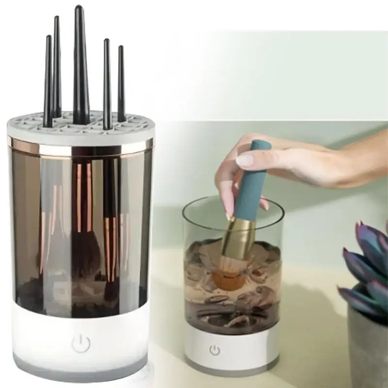 Электрическая машина для чистки кистей макияжа быстросохнущая скруббер