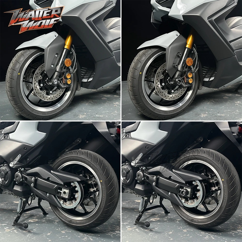 Фото Мотоциклетные слайдеры для Yamaha T MAX 560 XP 560 T-max Tmax 560 Tech Max 2020-2025, слайдер маятника вилки оси №3