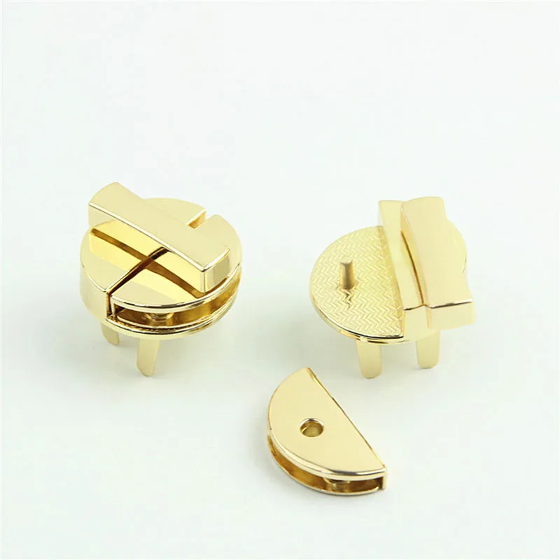 10Pcs 30mm Round Metal Bag Snap Lock Handbag Clasps Closure Buckle DIY Purse Pushed Locks Bags Replacement Hardware Accessories