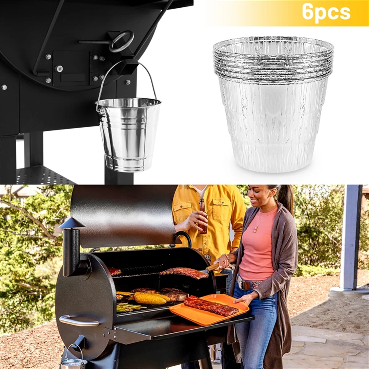 Одноразовые ковшовые вкладыши для смазки подходят древесных гранул Traeger