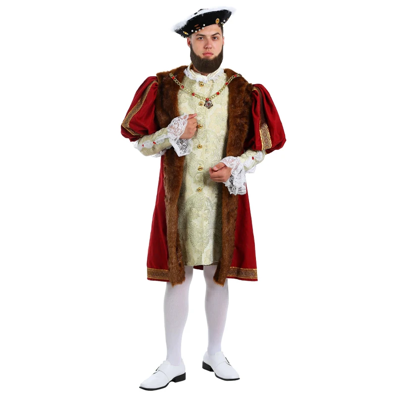 

Men King Henry Costume for Adults Carnival Costume