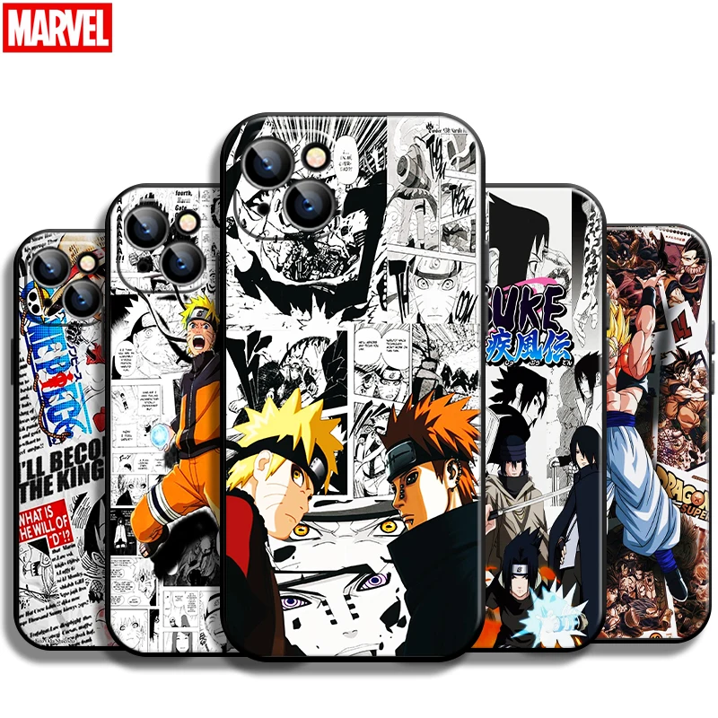 

Dragon Ball Naruto One Piece For Apple iPhone 13 12 11 Pro Mini X XR XS Max SE 5 6 6S 7 8 Plus Phone Case Carcasa