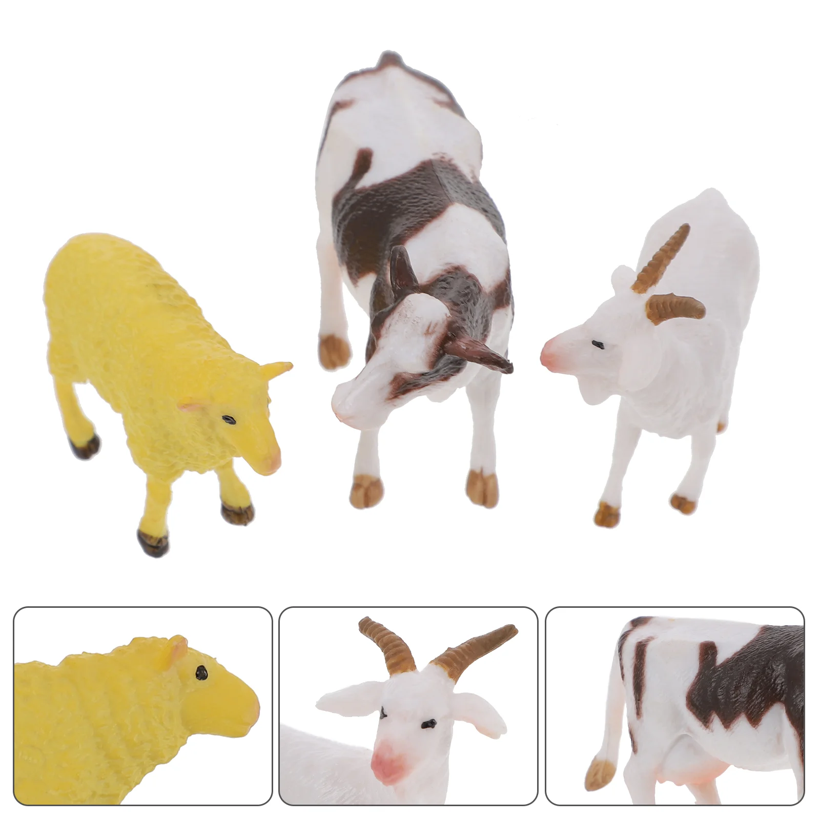 

Animal Figurines Farm Figures Miniature Sheep Animals Toy Micro Landscape Figurine Accessories Sculpture Jungle Toys Mini