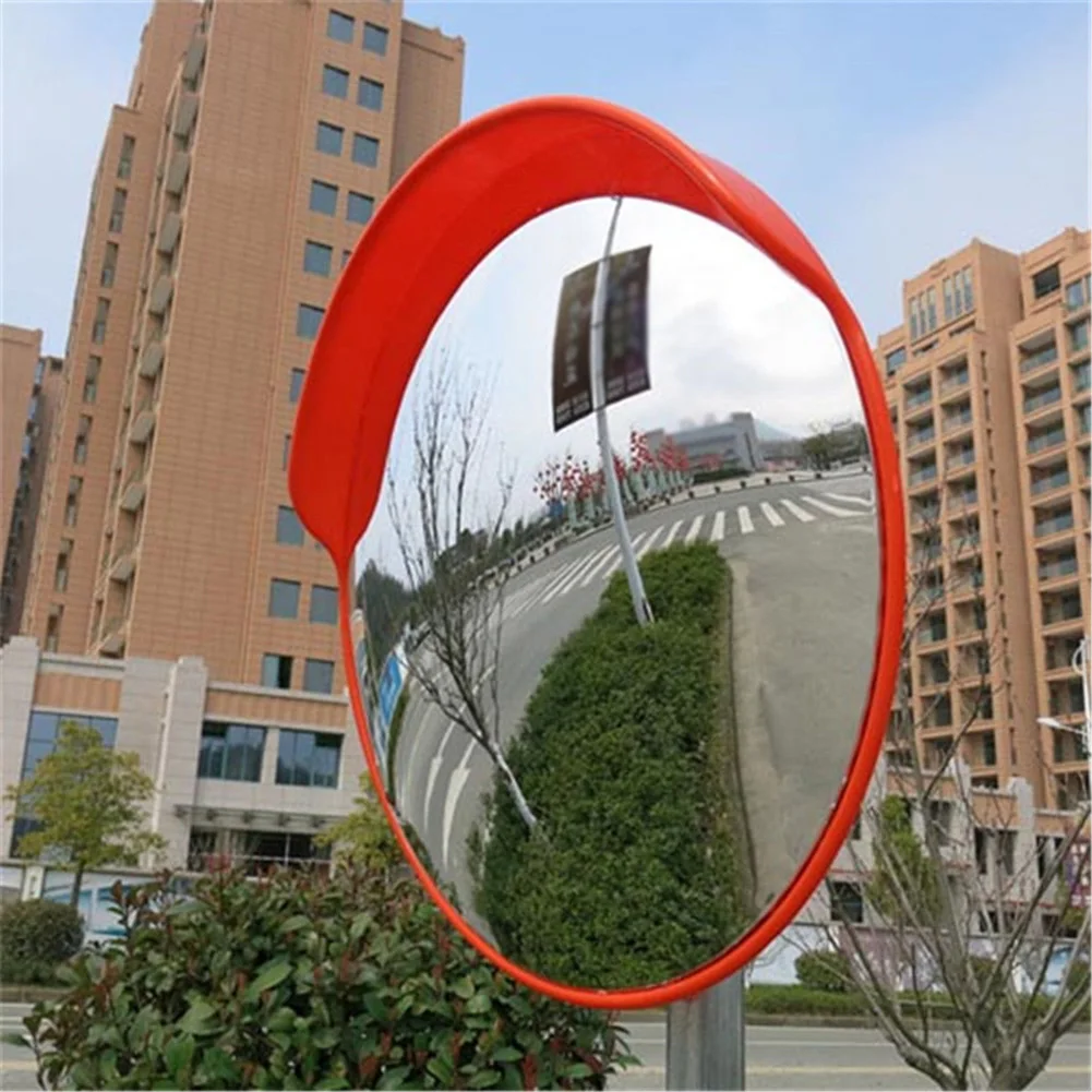 

30cm130D Wide Angle Security Road Mirror Curved For Indoor Burglar Outdoor Safurance RoadwaySafety Traffic Signal Convex Mirror