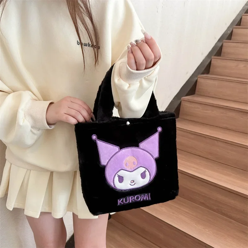Sanrio мультфильм милая сумка Hello Kitty для девочек Kuromi Melody аниме плюшевая большая