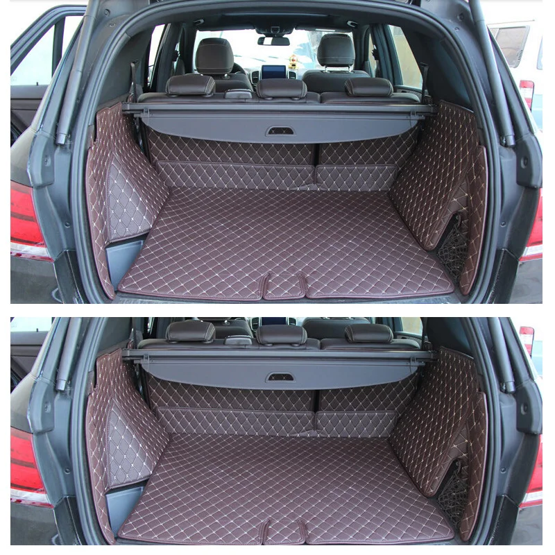 

Custom car trunk mats for Mercedes Benz GLE Coupe 250d 350d -2015 waterproof boot carpets cargo liner mat styling