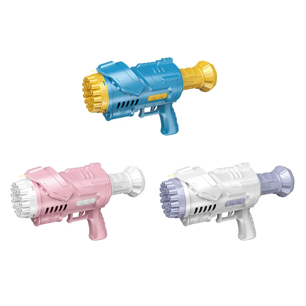 

Портативная Игрушка-Базука, 25 отверстий, электрические плотные мыльные пузырьки, машинка для производства мыльных пузырьков 2-в-1, электриче...