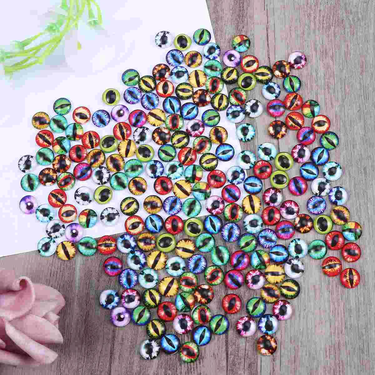 200 шт. бусины драгоценные камни очки для рукоделия кукол пуговицы кнопки