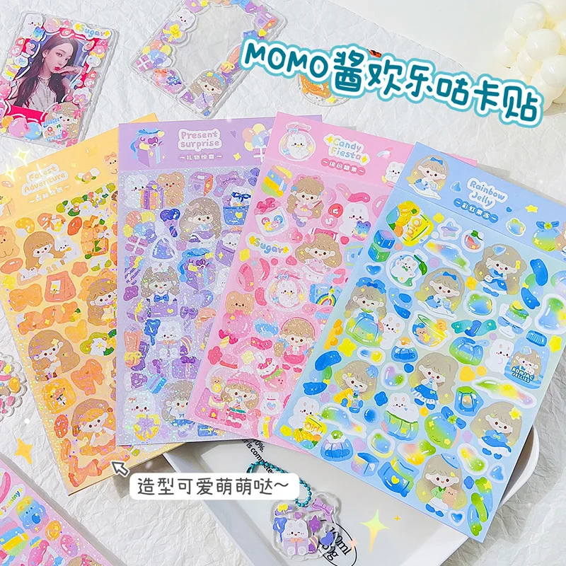 

36 шт./партия, декоративные наклейки в виде кролика