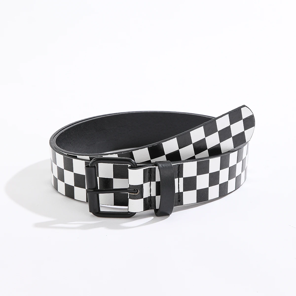 Fashion Classic Embossed Checker Belts for Women