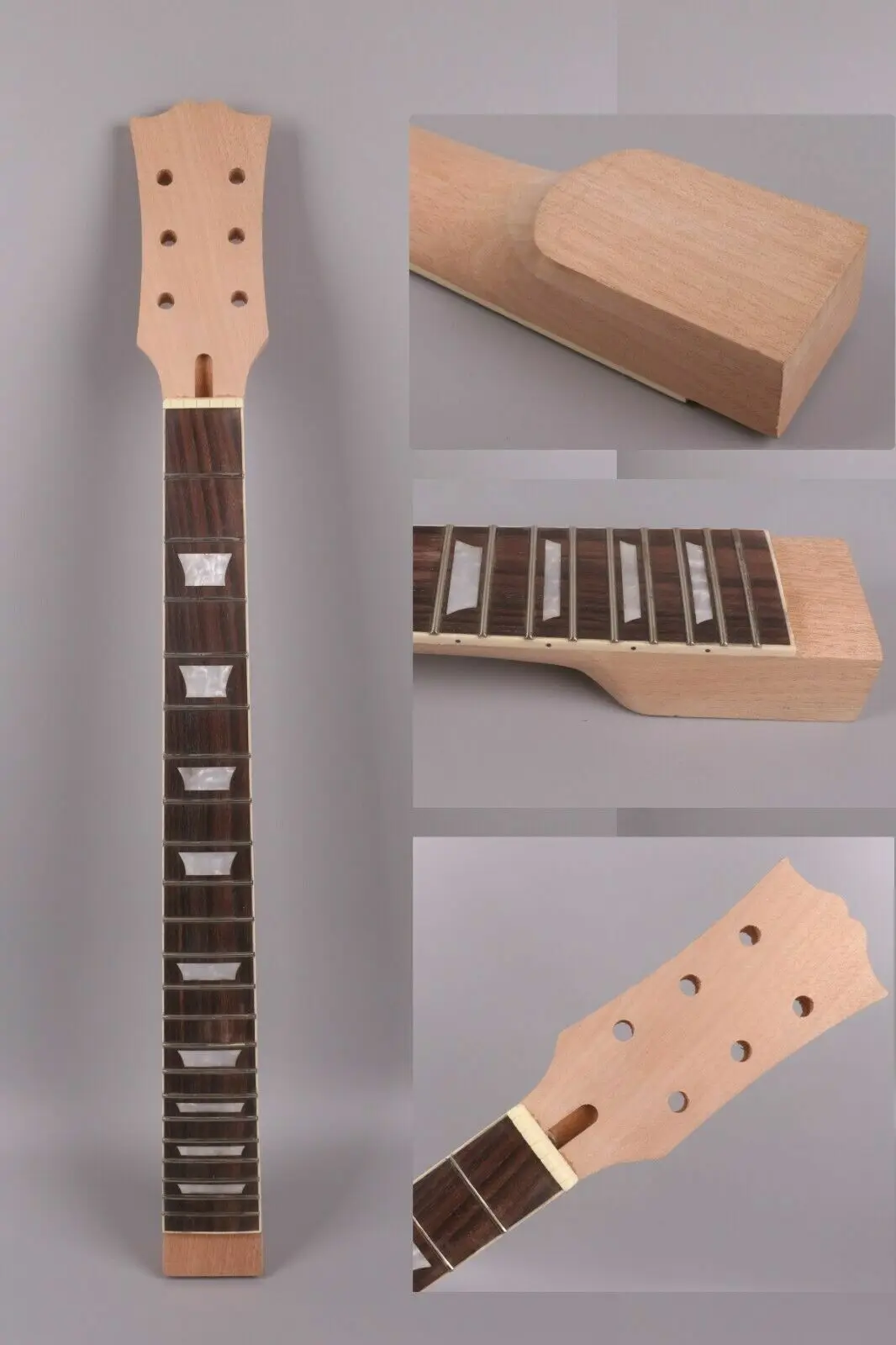 

Mahogany Guitar neck 22fret 24.75inch rosewood Fretboard Trapezoid Inlay SG Heel