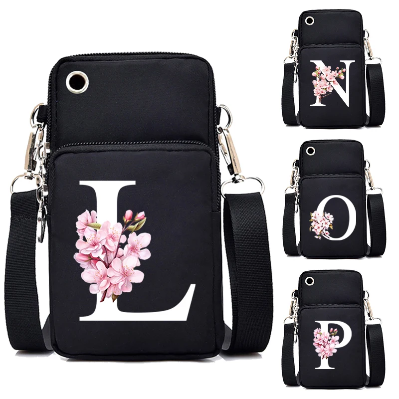 Маленькие сумки через плечо с графикой алфавита Сакуры женская модная сумка