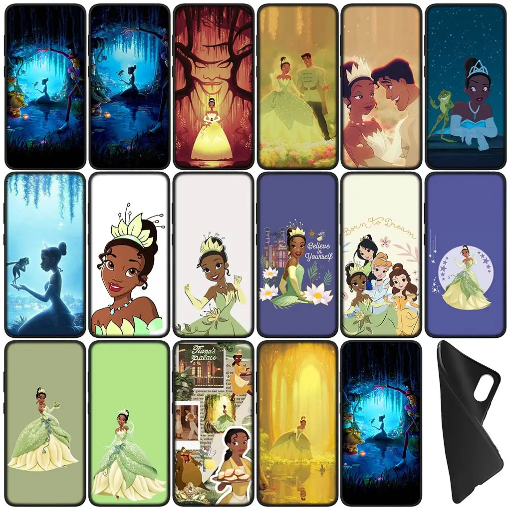 Гибкий чехол для телефона с принцессой и лягушкой Tiana Samsung Galaxy A10 A20 A53 A30 A51 A32 A50 A52 A12