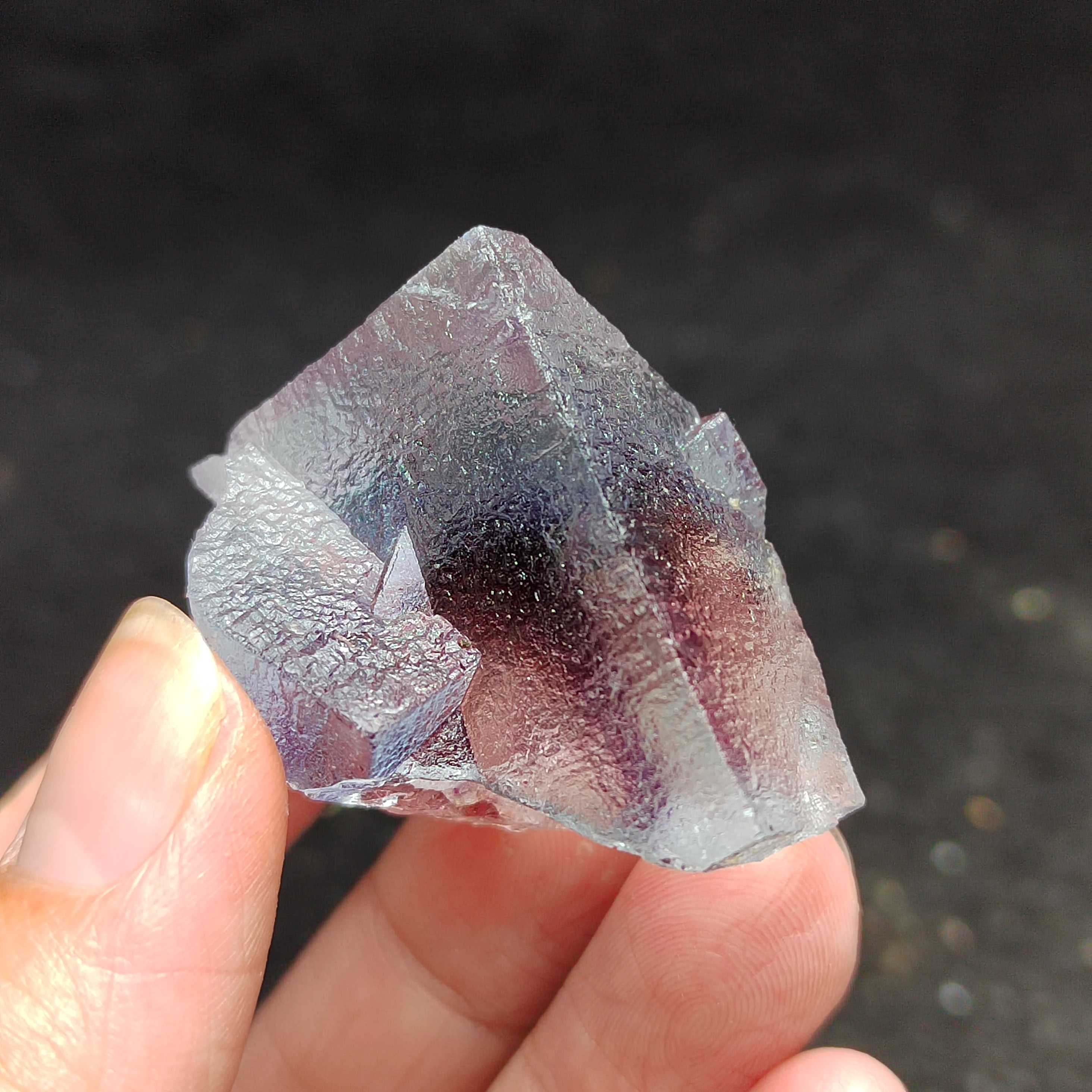 

42.6gNatural hallucination fluorite mineral raw ore home decoration ring vein healing geology teaching CRYSTAL QUARTZ GEM