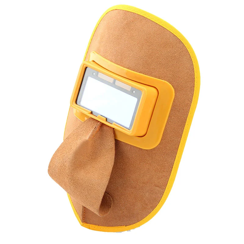 1 шт. Сварочная маска из воловьей кожи с автоматическим затемнением