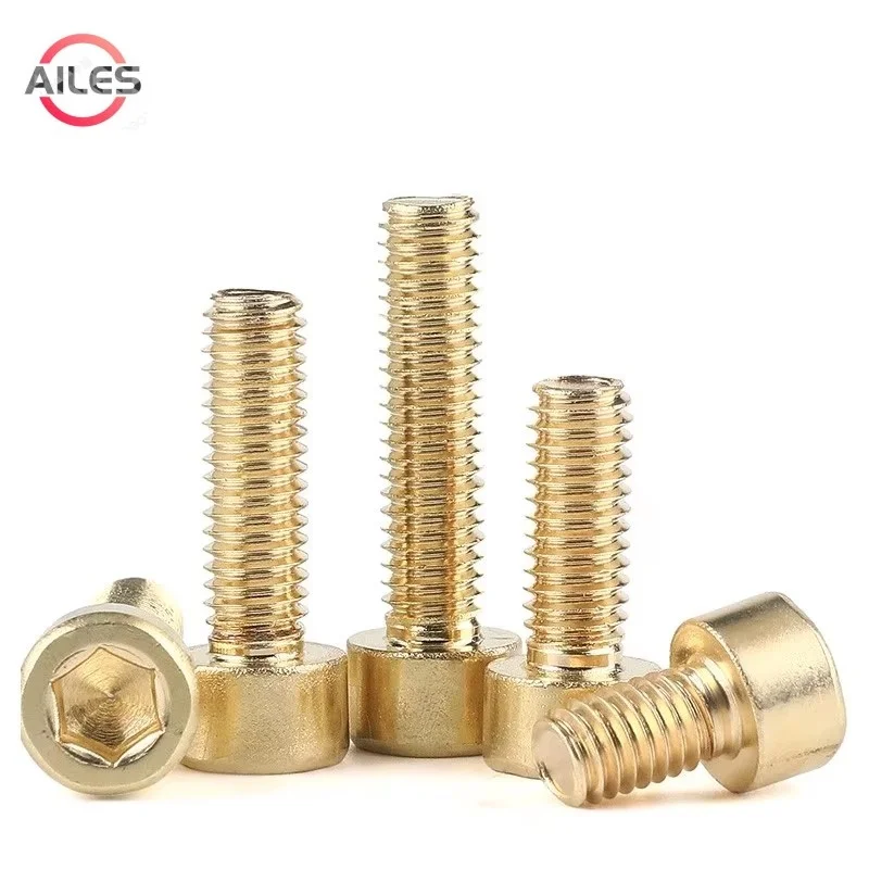 Pure Copper Allen Hexagon Hex Socket Cap Head Screw Bolt M3 M4 M5 M6 M8 M10 M12