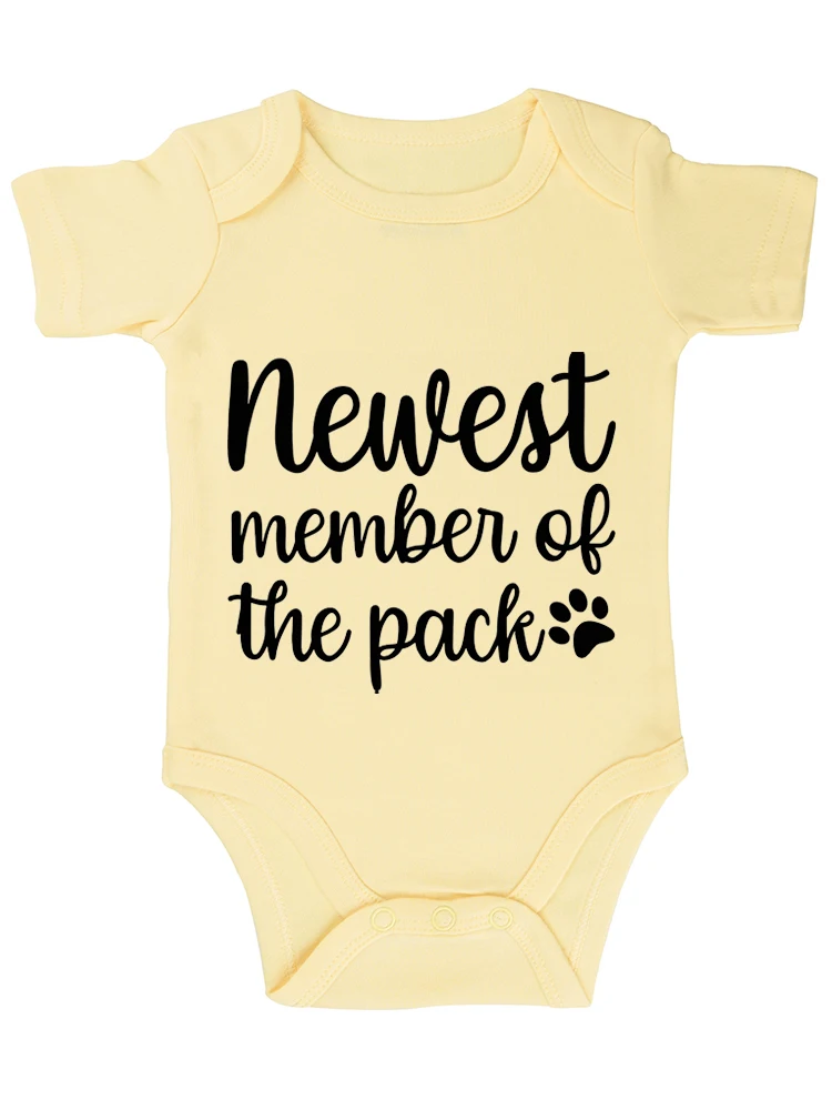 Новейший член пакета забавный детский комбинезон милый боди