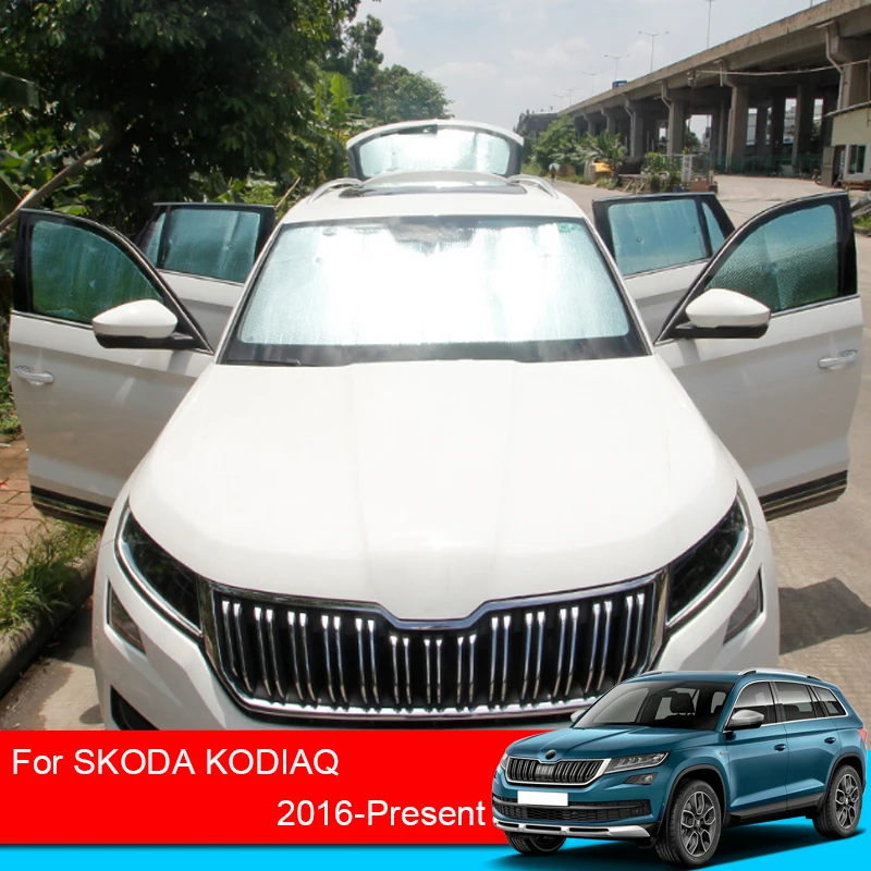 

For Skoda Kodiaq 2016-2025 Car Sunshades UV Protection Cover Windows Curtain Sun Shade Visor Front Windshield Car Accessories