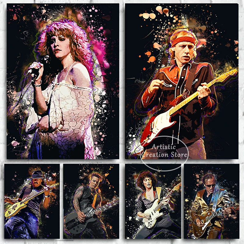 Рок-арт картина на холсте