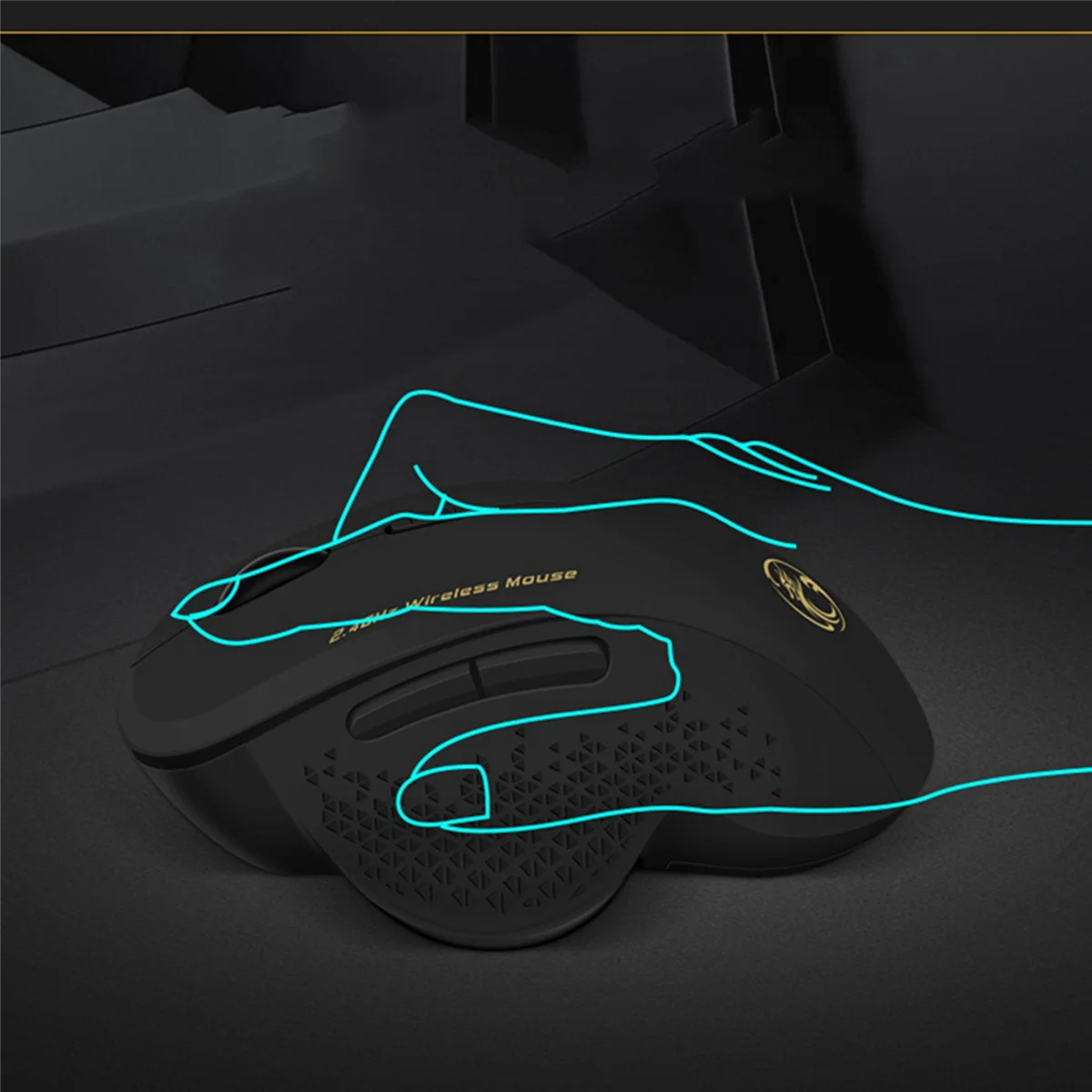 Беспроводная эргономичная игровая мышь 6 клавиш 1600 DPI