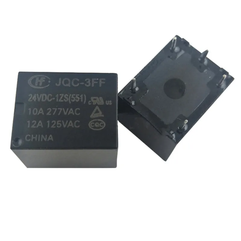 

20 шт. HF3FF- 005 009 012 024 1HS 1ZS 1HST 1ZST Реле DC5V 12V 24V JQC-3FF-5V 9V 12V 24VDC (551) 4-контактный 5-контактный 10A HF3FF JQC3FF 005