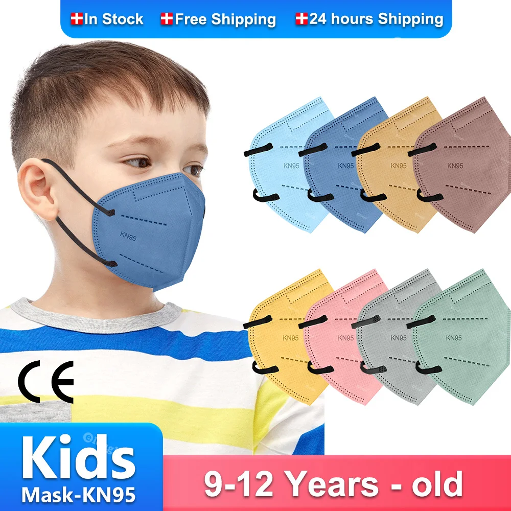 

Morandi KN95 Kids Masks 5 Layers Protective Face Mask Children FFP2 Mascarillas FPP2 niños Infantil FFP2MASK CE Masque Enfant