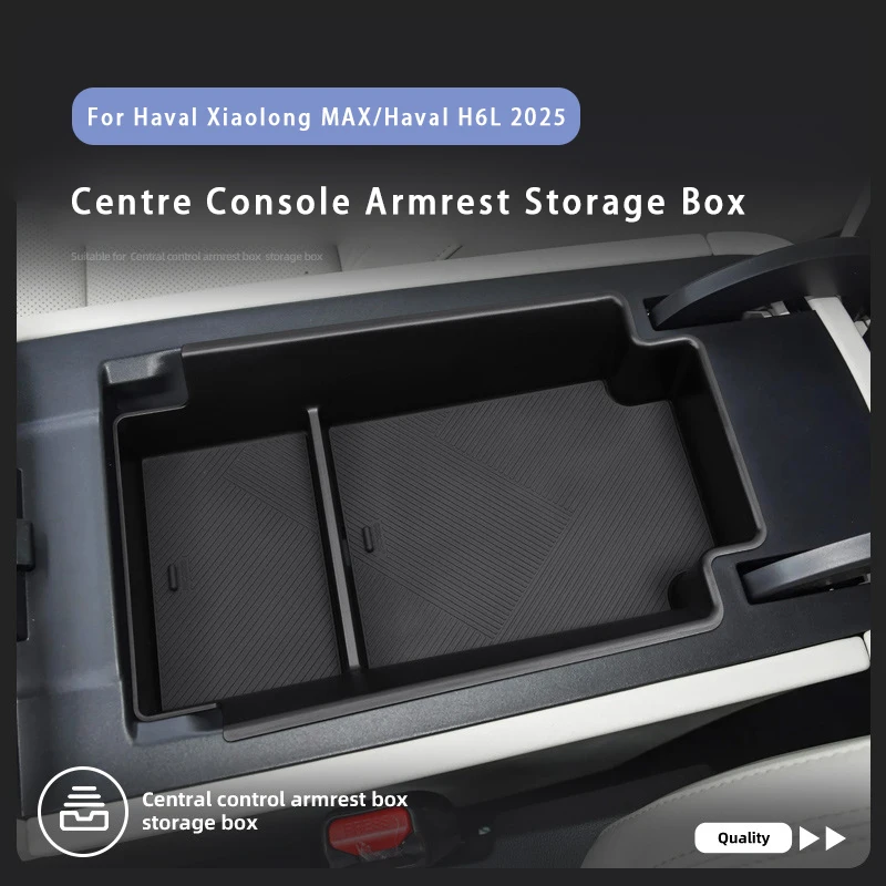 Фото Для Haval Xiaolong MAX/H6L 2025, подлокотник для центральной консоли, ящик для хранения из АБС-пластика, подлокотник для хранения, органайзер, лоток, аксессуары для интерьера №1