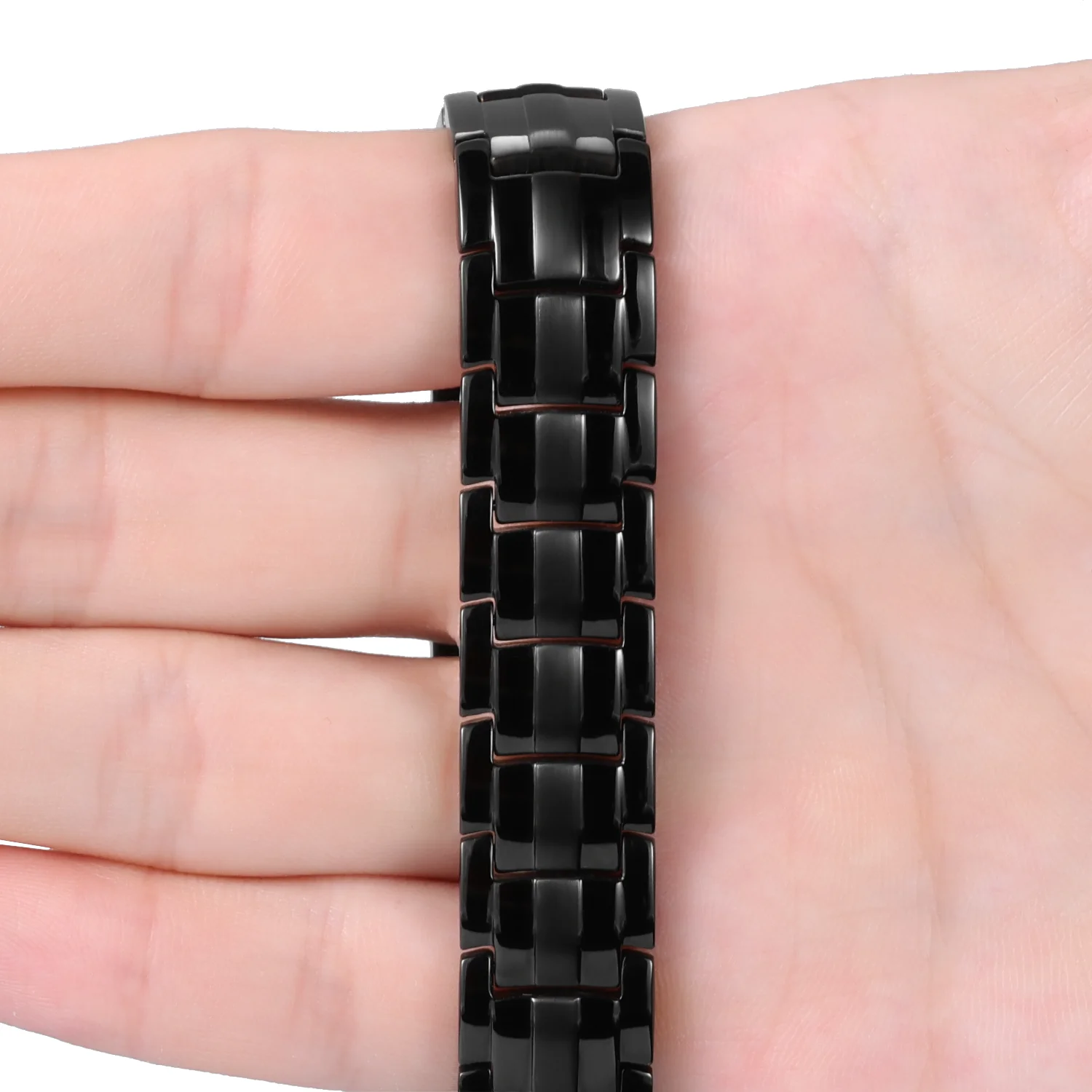 Браслет для магнитной терапии модный мужской двухрядный прочный браслет с