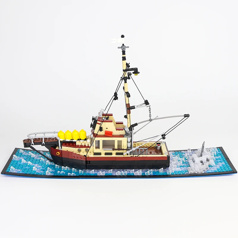 Модель корабля MOC орка-Челюсти модель сделай сам сборные строительные блоки с