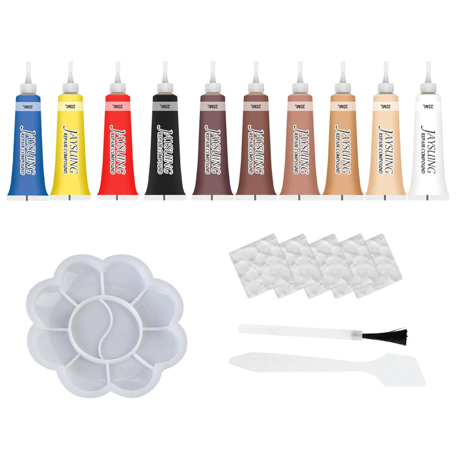 

Vinyl And Leather Repair Kit Leather Repair Paint Tool Leather Repair Filler Cream Kit Perfect Color Matching Super Easy